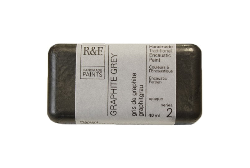 R&F Encaustic Paint 40ml – Graphite Grey