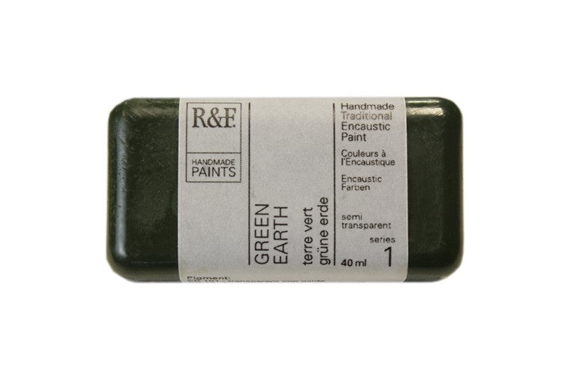 R&F Encaustic Paint 40ml – Green Earth