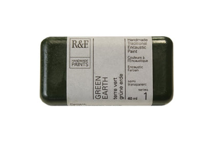 R&F Encaustic Paint 40ml – Green Earth