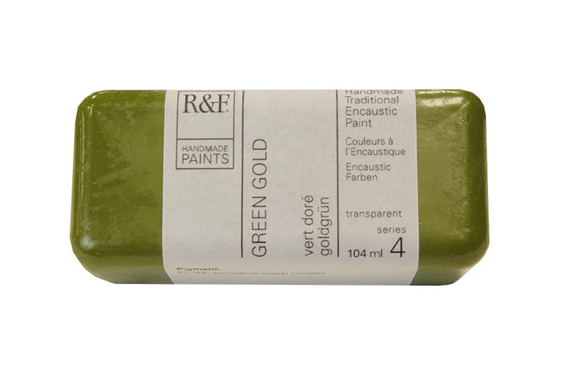 R&F Encaustic Paint 104ml – Green Gold