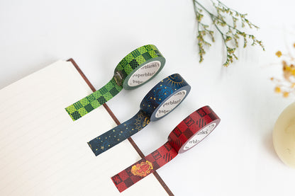 Paperblanks Gryffindor/Hufflepuff Washi Tape Washi Tape – Pack of 2 – design detail