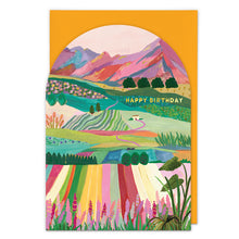 Flower Fields Greetings Card