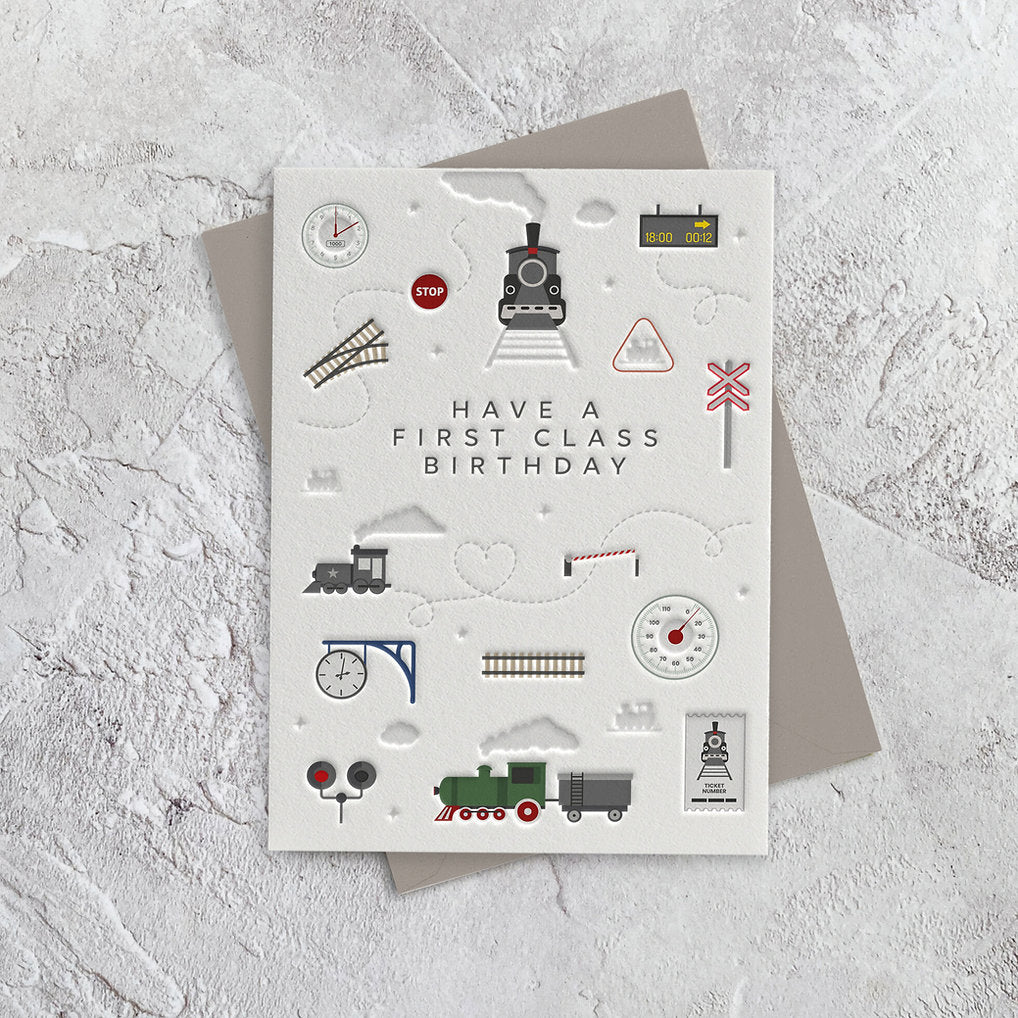 I'mPressed - Have a First Class Birthday Greetings Card