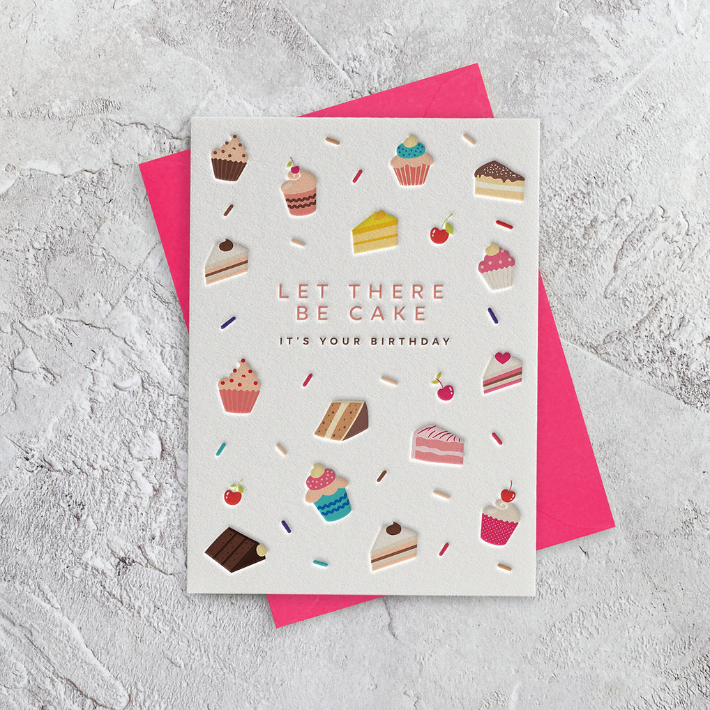 I'mPressed - Let There Be Cake It's Your Birthday Greetings Card