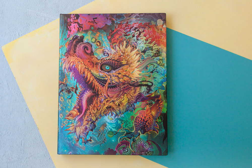 Paperblanks Humming Dragon 1000-Piece Jigsaw Puzzle – design detail