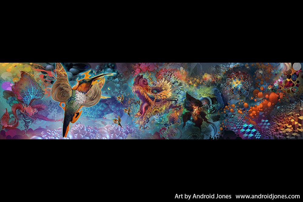 Paperblanks Humming Dragon 1000-Piece Jigsaw Puzzle – design detail