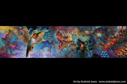 Paperblanks Humming Dragon Midi Hardback Journal – Plain, 144 Pages – design detail