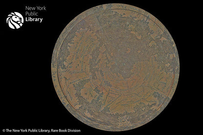 Paperblanks Hunt-Lenox Globe Document Folder – design detail