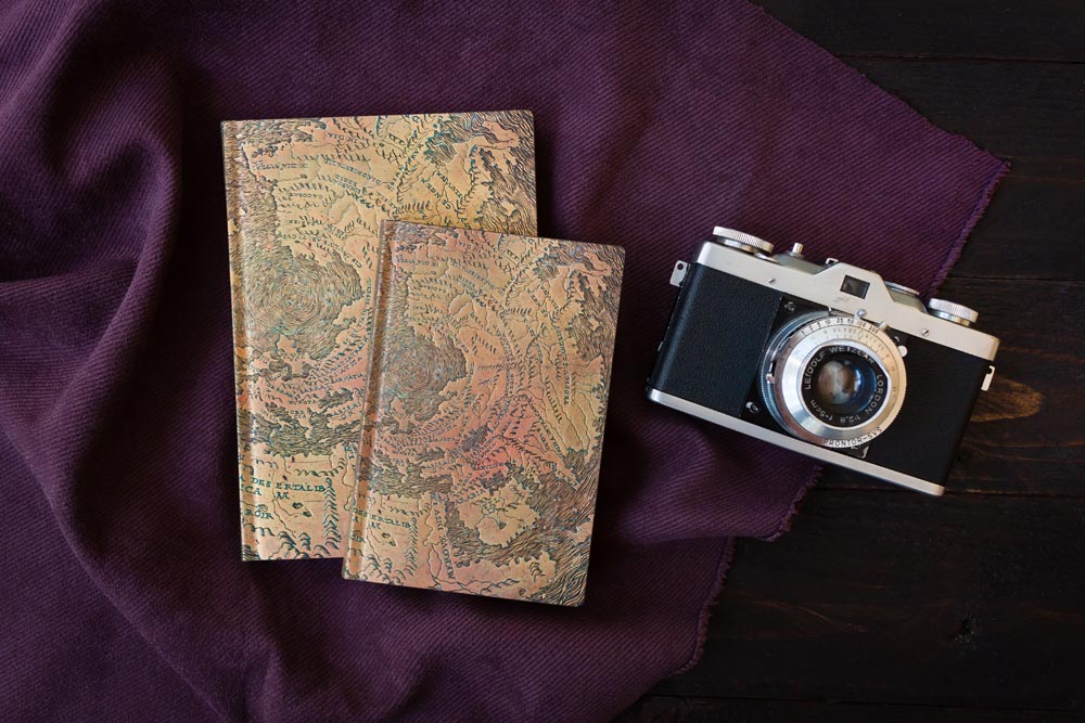 Paperblanks Hunt-Lenox Globe Document Folder – design detail