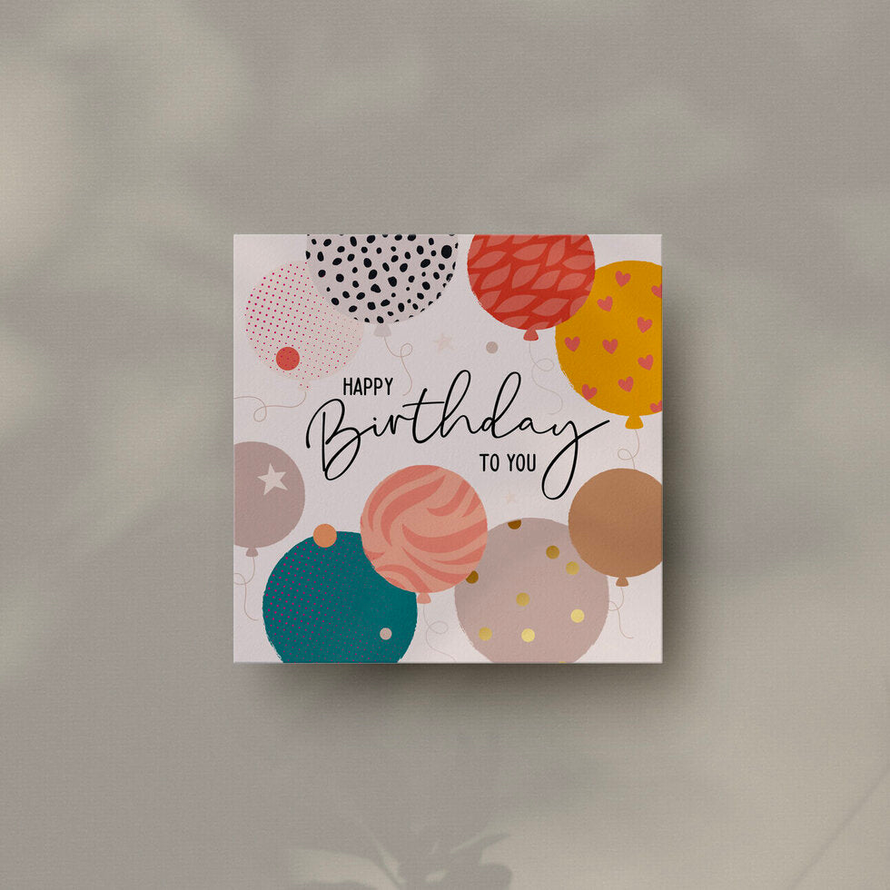 Instant Classics Birthday Balloons Greetings Card by Heyyy