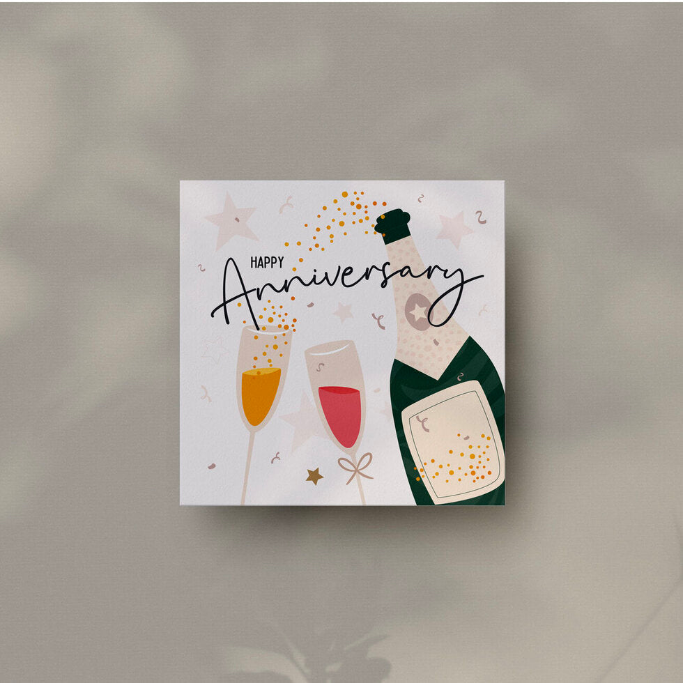 Instant Classics Anniversary Champagne Greetings Card by Heyyy