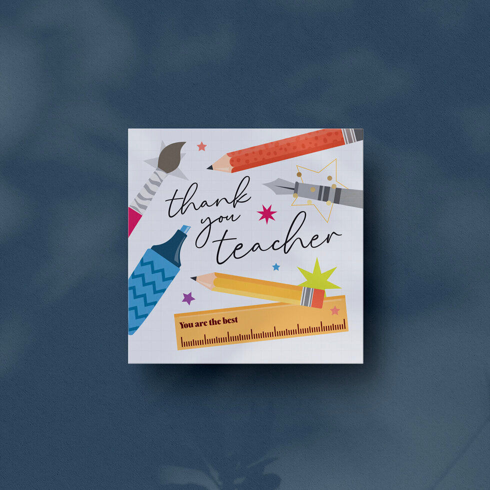 Instant Classics Thank You Teacher Greetings Card by Heyyy