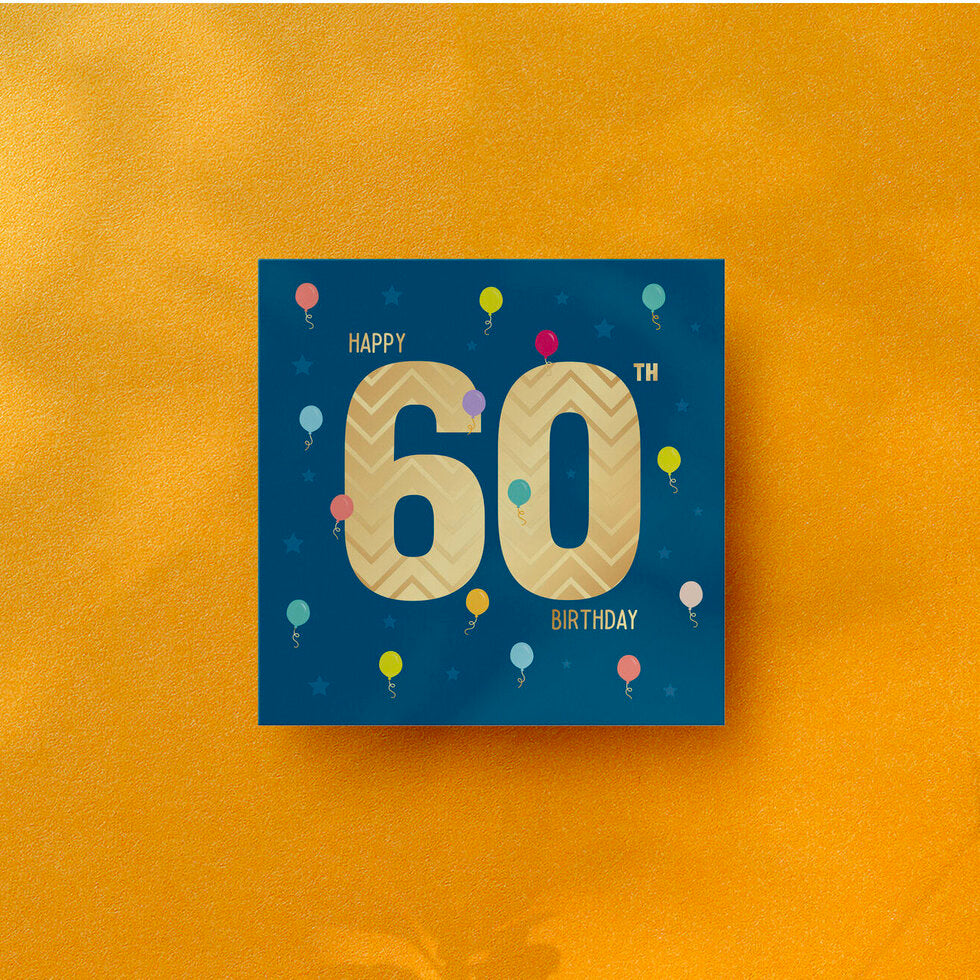 Instant Classics Milestones Age 60 Tiny Balloons Birthday Card by Heyyy