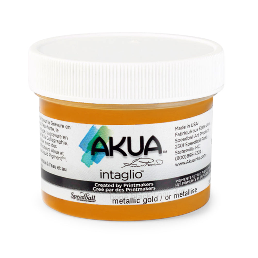 Speedball Akua Intaglio Ink 59ml, Series 3 – Metallic Gold