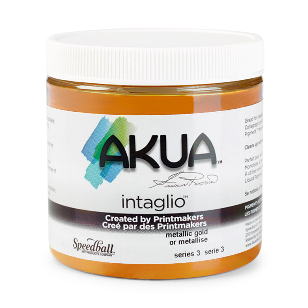Speedball Akua Intaglio Ink 236ml, Series 3 – Metallic Gold