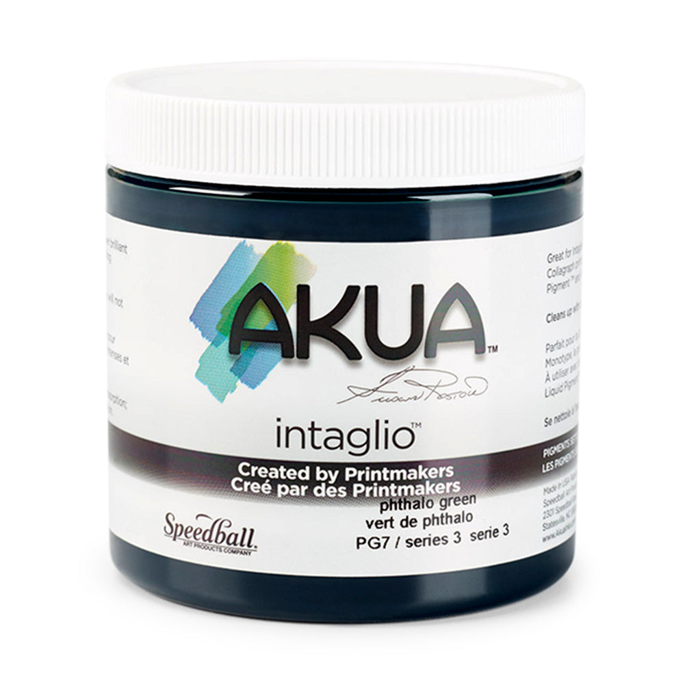 Speedball Akua Intaglio Ink 236ml, Series 3 – Phthalo Green