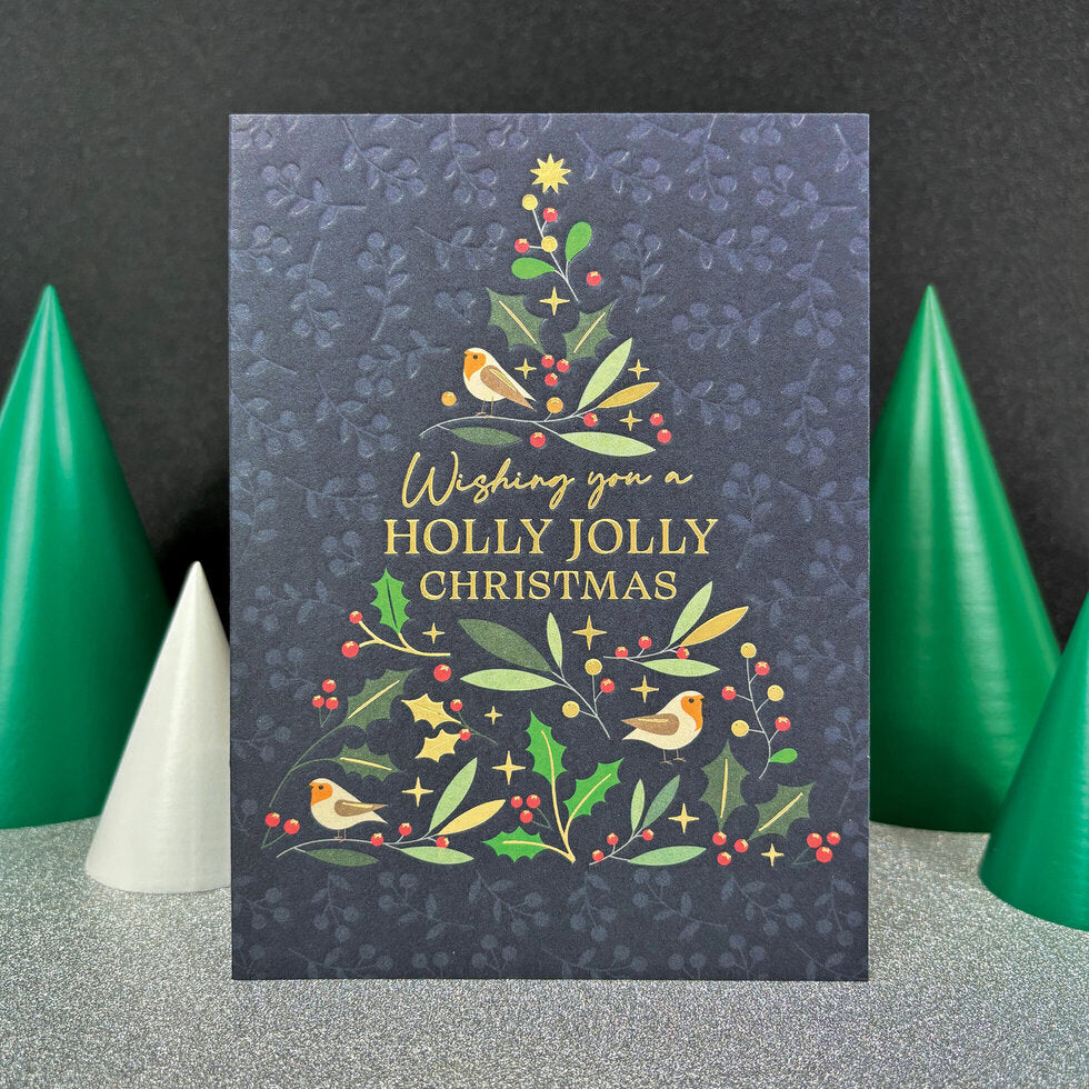 I'mPressed Christmas Holly Jolly Christmas Card by Heyyy