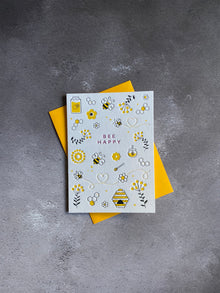 I'mPressed - Bee Happy Greetings Card