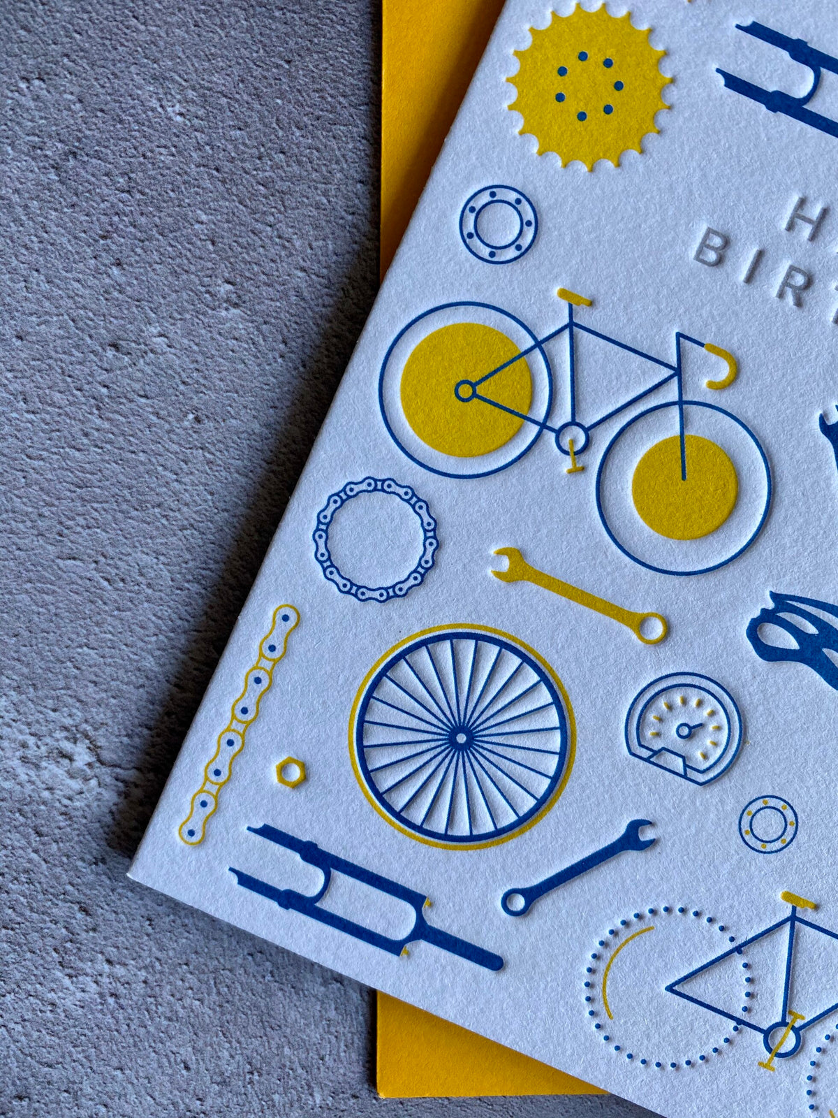 I'mPressed - Happy Birthday Bicycle Greetings Card