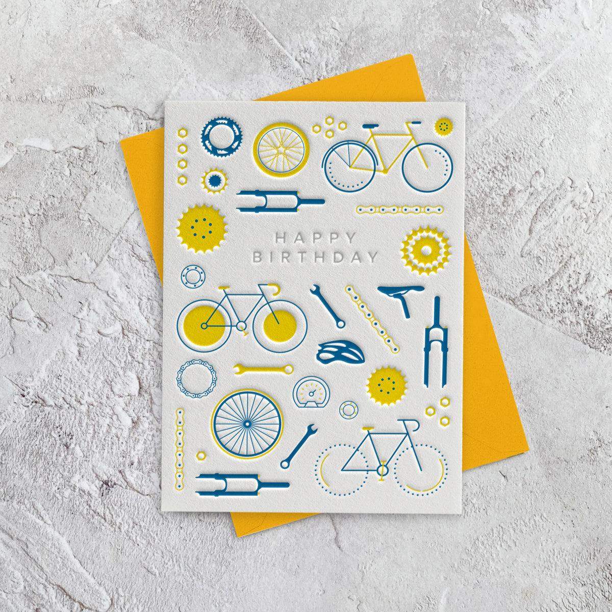 I'mPressed - Happy Birthday Bicycle Greetings Card