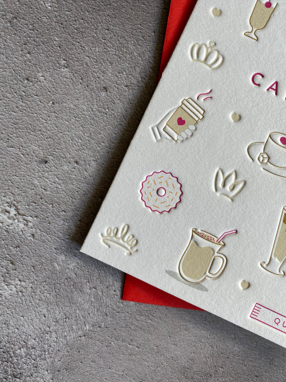 I'mPressed - Queen of Caffeine Greetings Card