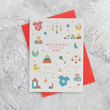 I'mPressed - Welcome Little One New Baby Greetings Card