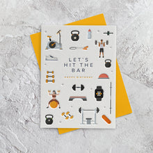 I'mPressed - Let's Hit The Bar Gym Happy Birthday Greetings Card