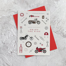 I'mPressed - Enjoy The Ride Birthday Motorbike Greetings Card