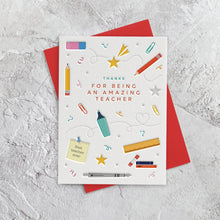 I'mPressed - Thanks For Being An Amazing Teacher Greetings Card