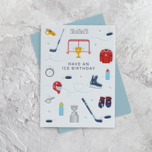I'mPressed - Have An Ice Birthday Ice Hockey Happy Birthday Greetings Card