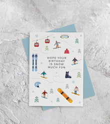 I'mPressed - Hope Your Birthday Is Snow Much Fun Greetings Card
