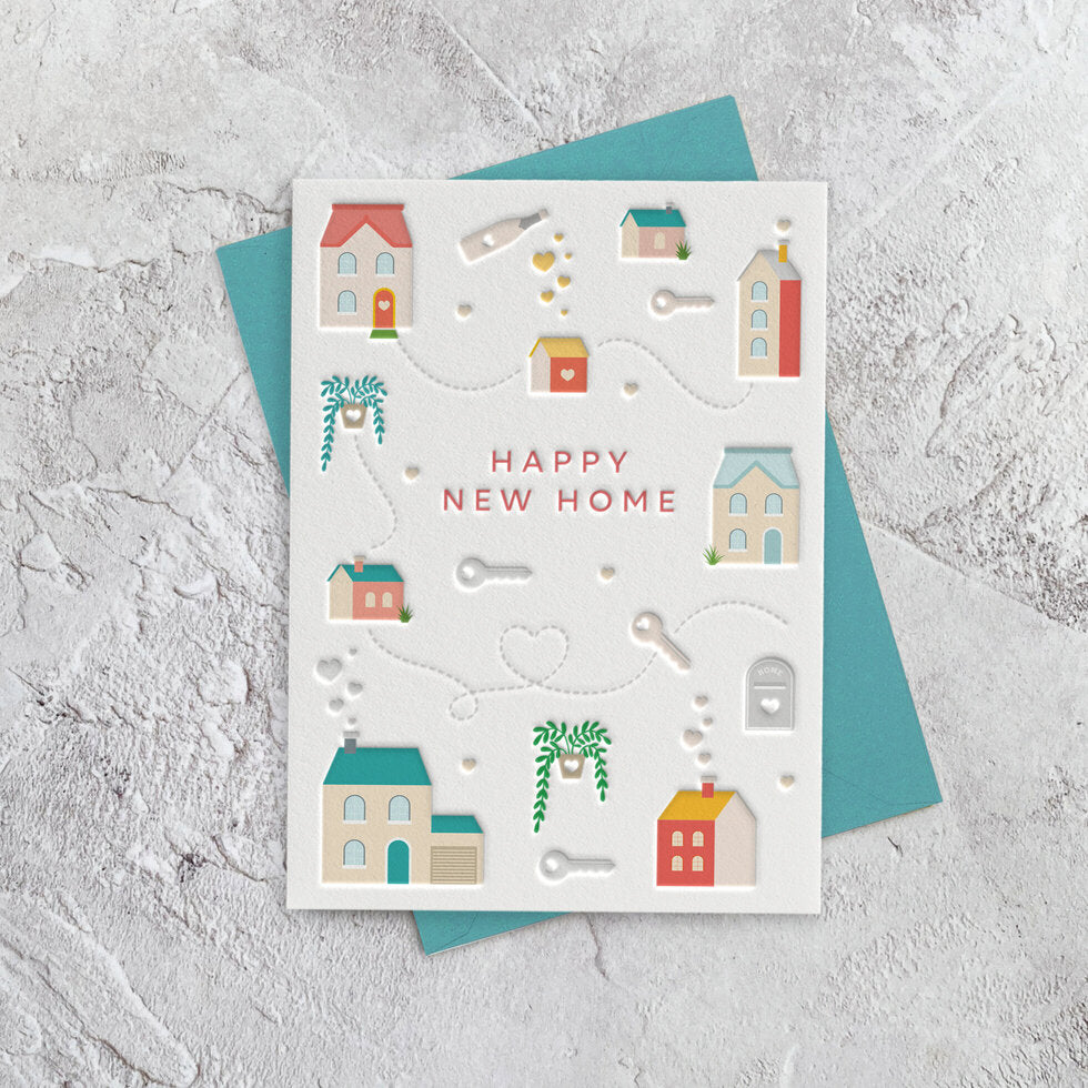I'mPressed New Home Houses Greetings Card by Heyyy