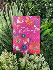 I'mPressed Botanique - Floral Birthday Greetings Card