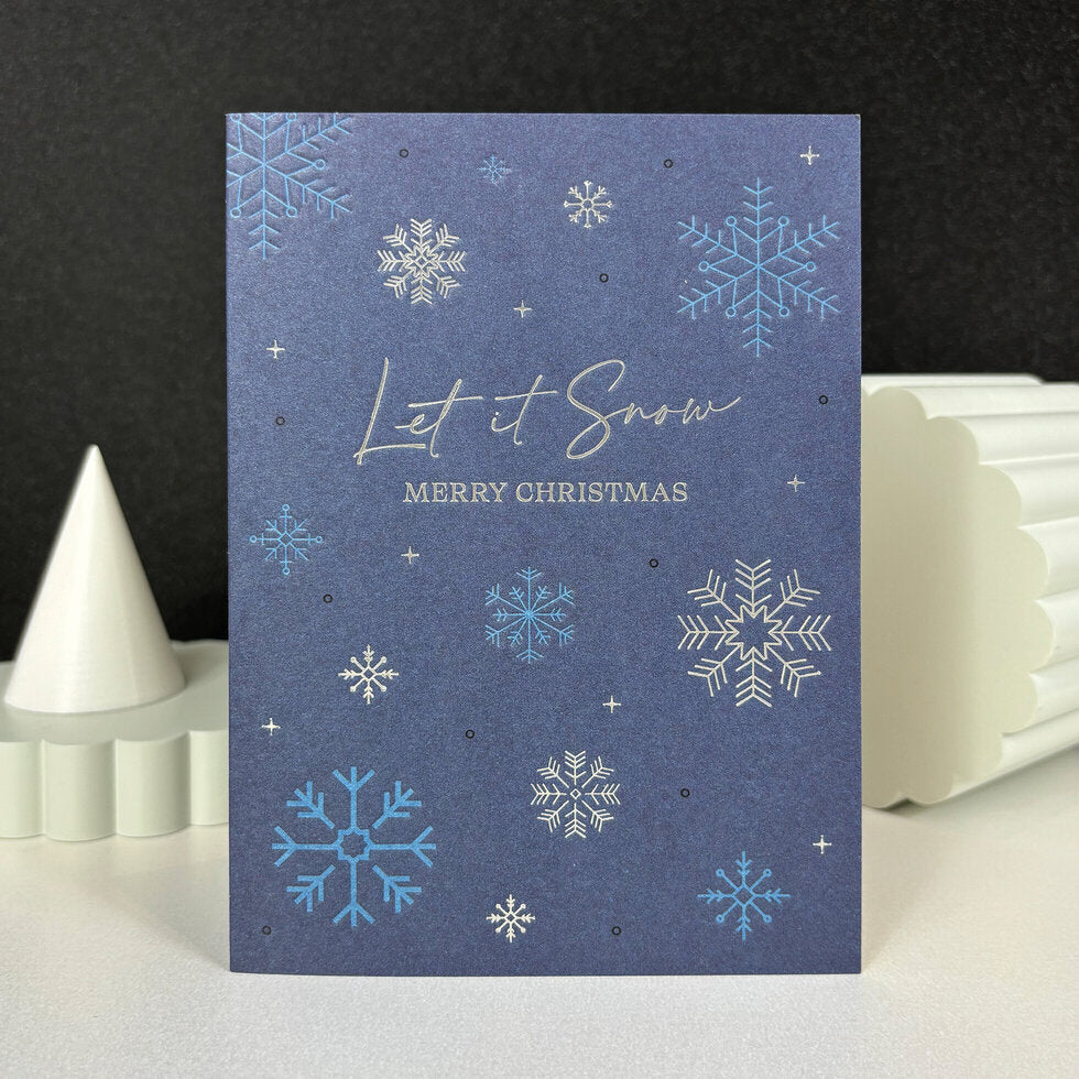 I'mPressed Christmas Let It Snow Christmas Card by Heyyy