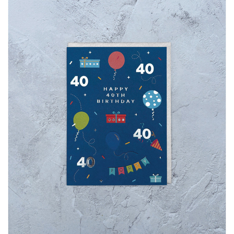 I'mPressed Milestones Men's Age 40 Birthday Greetings Card by Heyyy