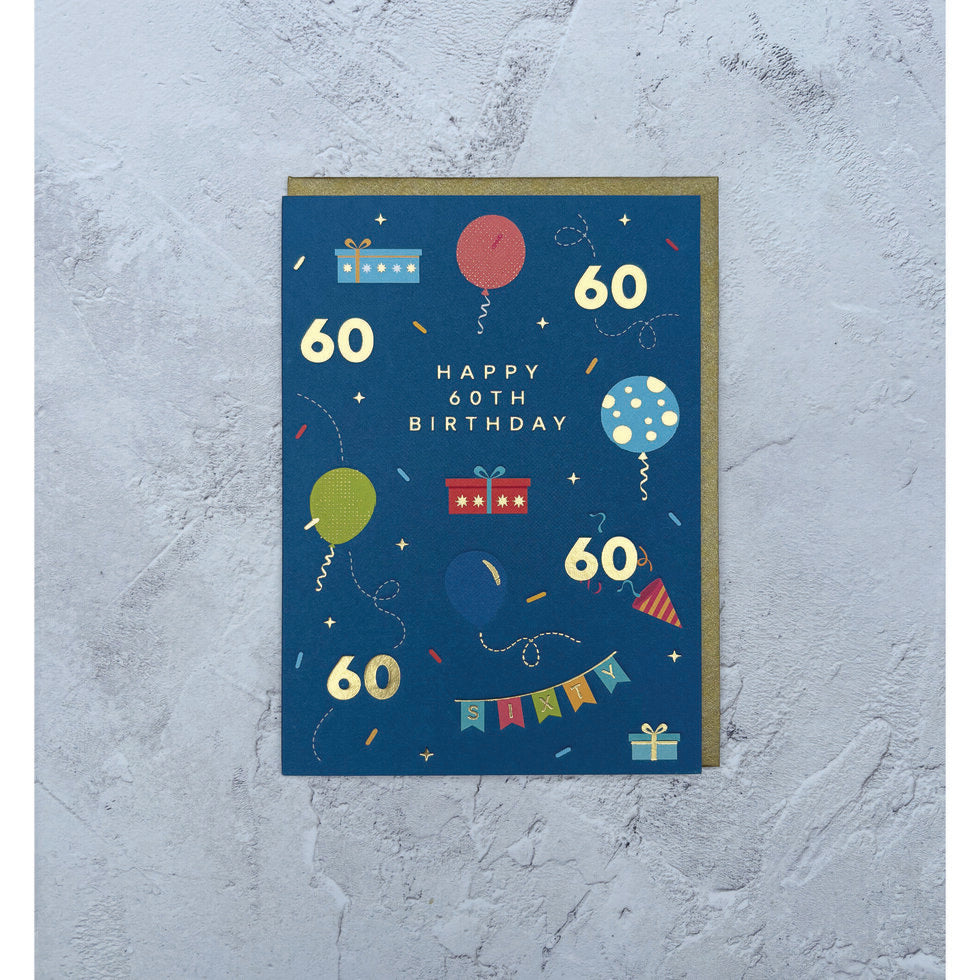 I'mPressed Milestones Men's Age 60 Birthday Greetings Card by Heyyy