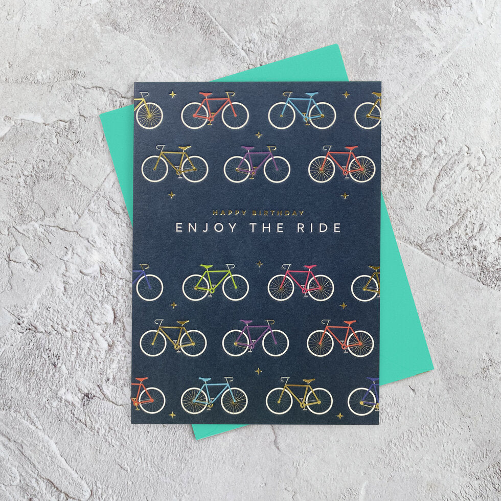I'mPressed Chroma Bicycles Birthday Greetings Card by Heyyy