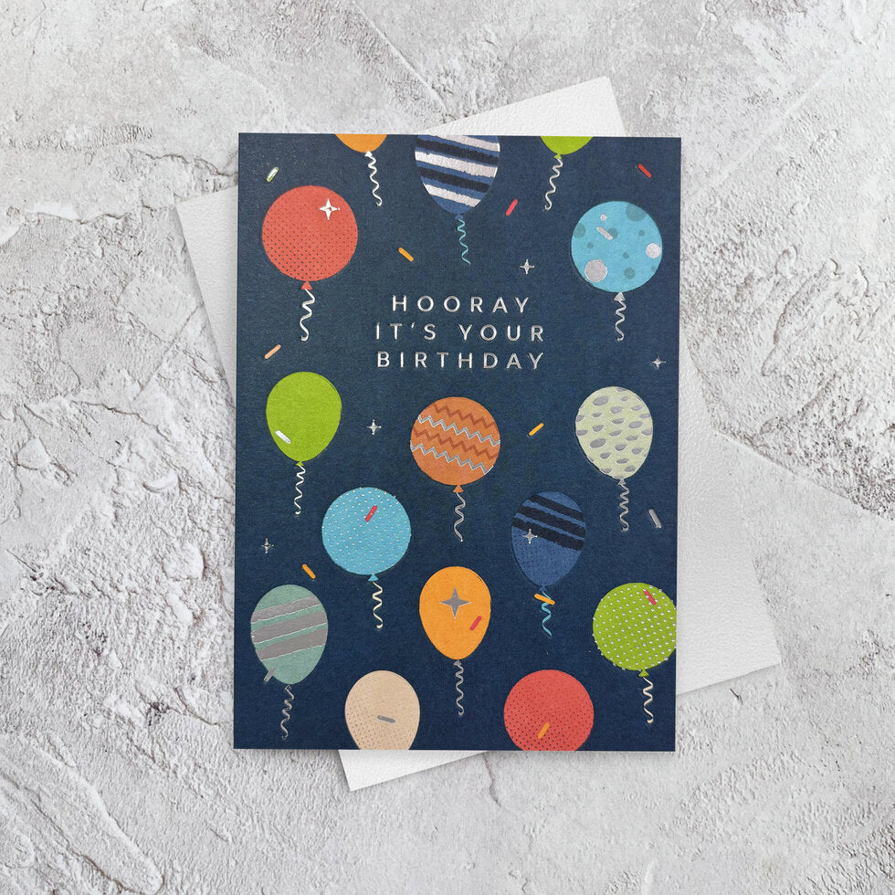 I'mPressed Chroma Balloons Birthday Greetings Card by Heyyy