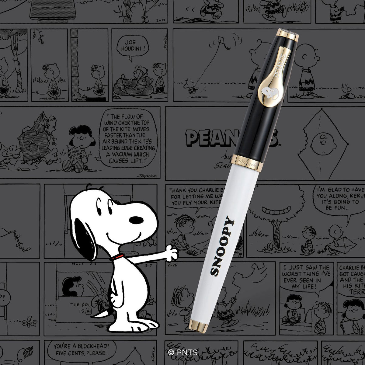 Estie Snoopy pen close-up