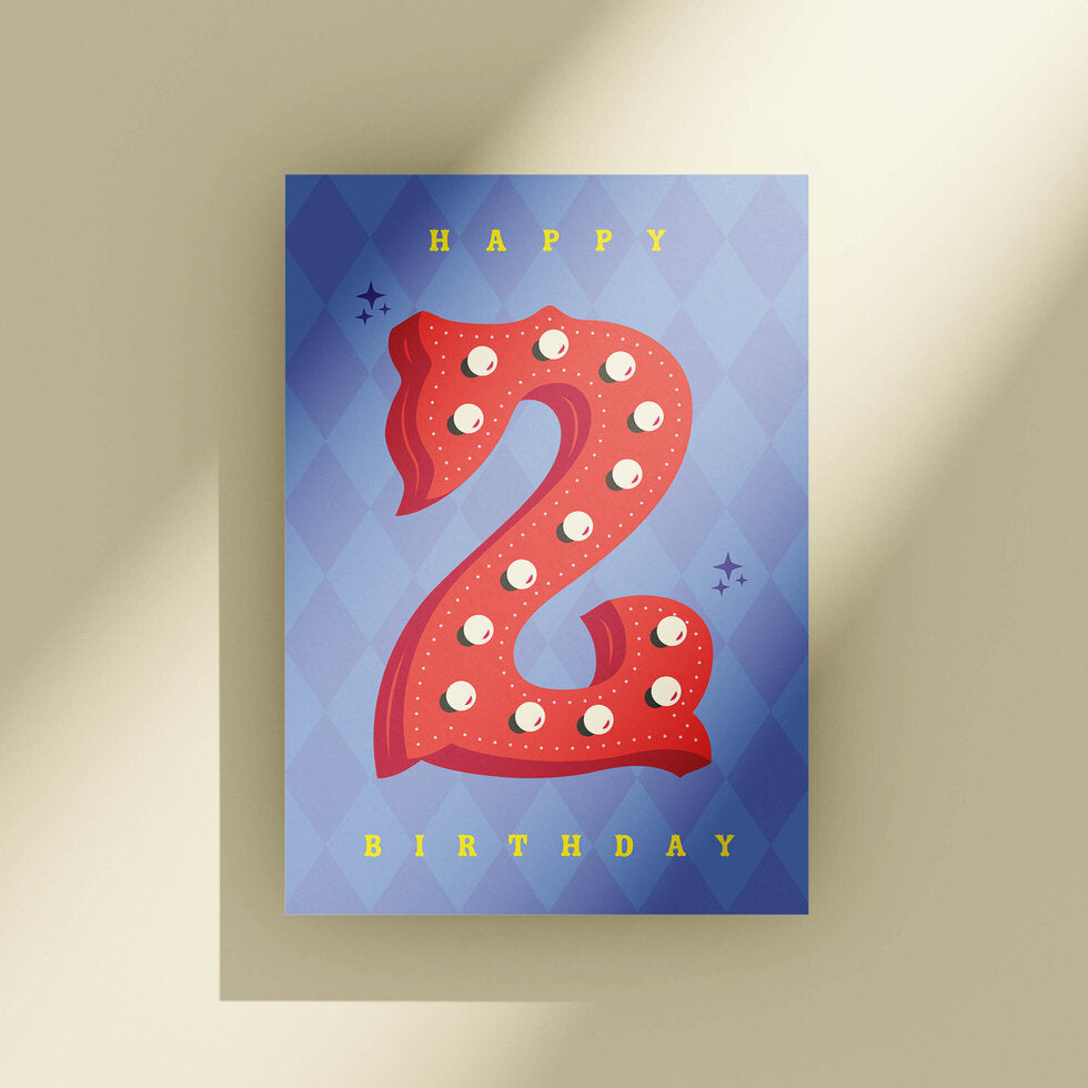 Count Me In! Age 2 Circus Birthday Card by Heyyy
