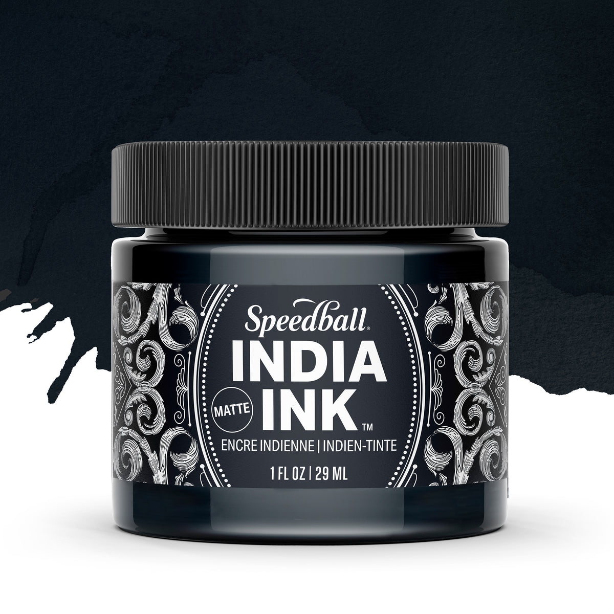 Speedball India Ink 29ml – Black Velvet (Matt)