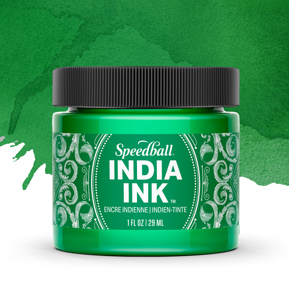 Speedball India Ink 29ml – Bright Emerald