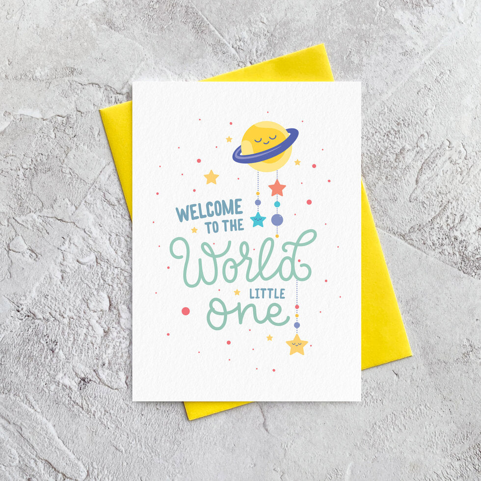 Youniverse Little One New Baby Greetings Card by Heyyy
