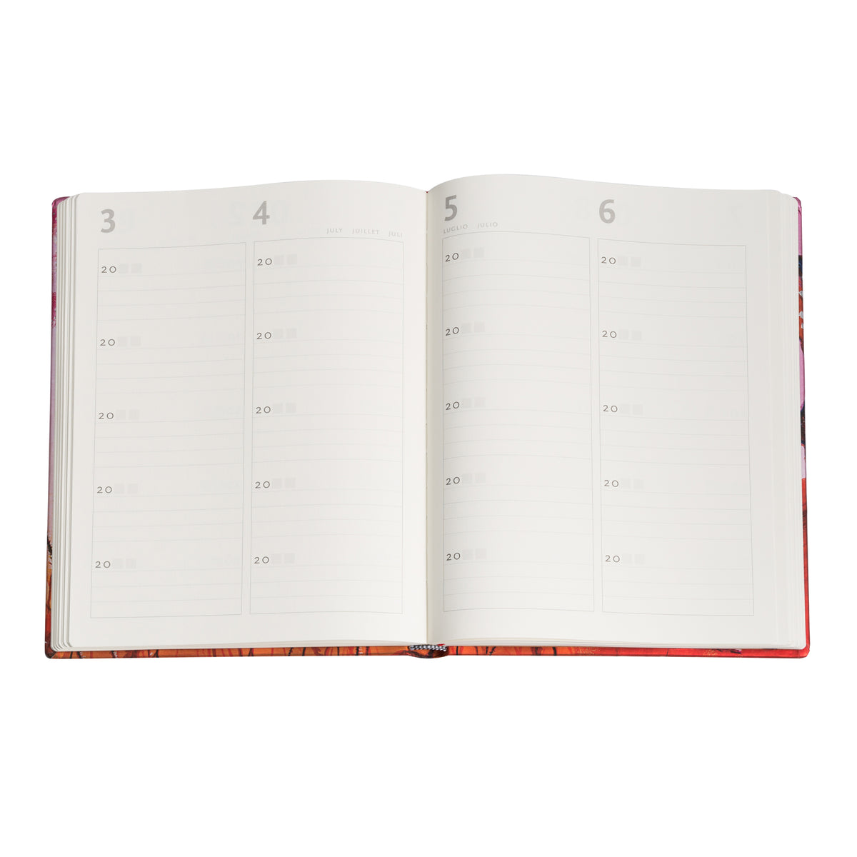 Paperblanks Mother Robin Ultra Hardback 5-Year Snapshot Journal – inside pages