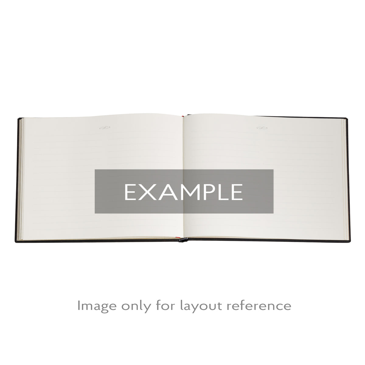 Paperblanks Iron Horse Hardback Guest Book – Lined, 144 Pages – inside pages in use