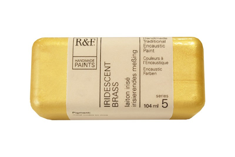 R&F Encaustic Paint 104ml – Iridescent Brass