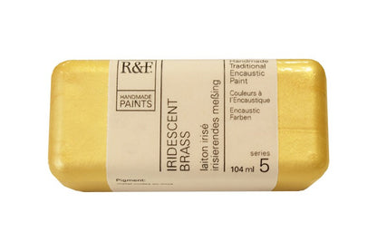 R&F Encaustic Paint 104ml – Iridescent Brass
