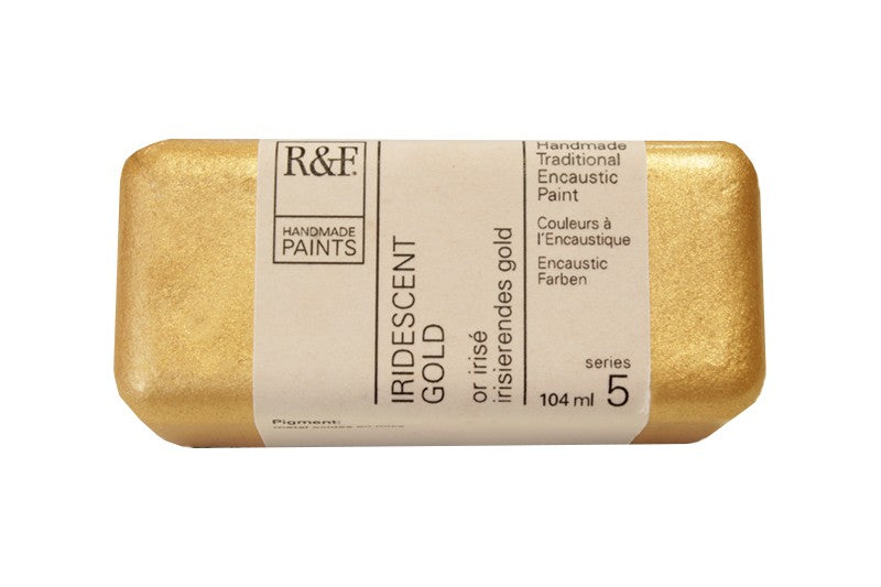 R&F Encaustic Paint 104ml – Iridescent Gold