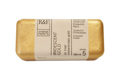 R&F Encaustic Paint 104ml – Iridescent Gold