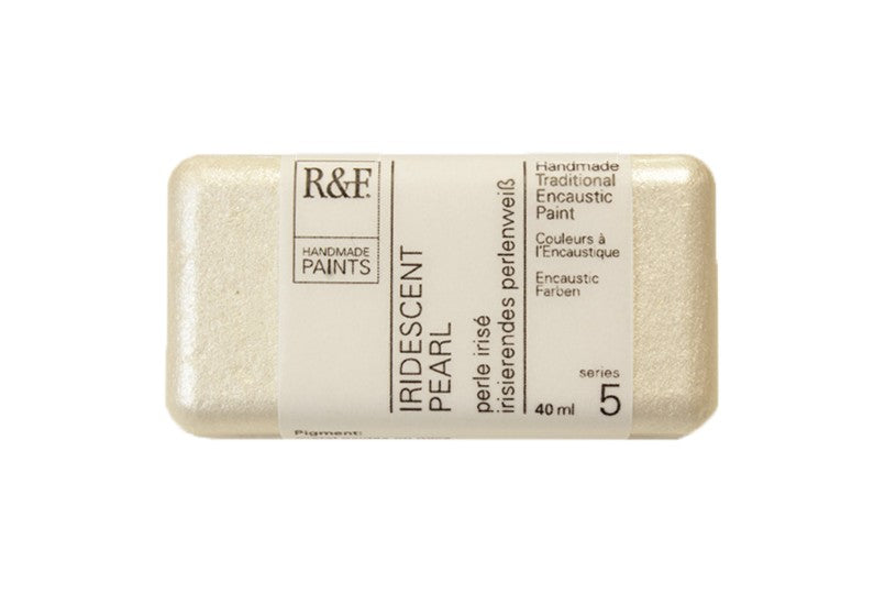 R&F Encaustic Paint 40ml – Iridescent Pearl